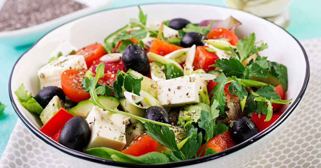 Ensalada de pepino baja en calorías