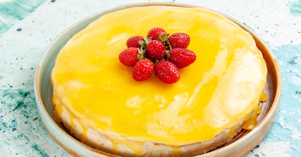 Tarta de yogurt y piña sin horno