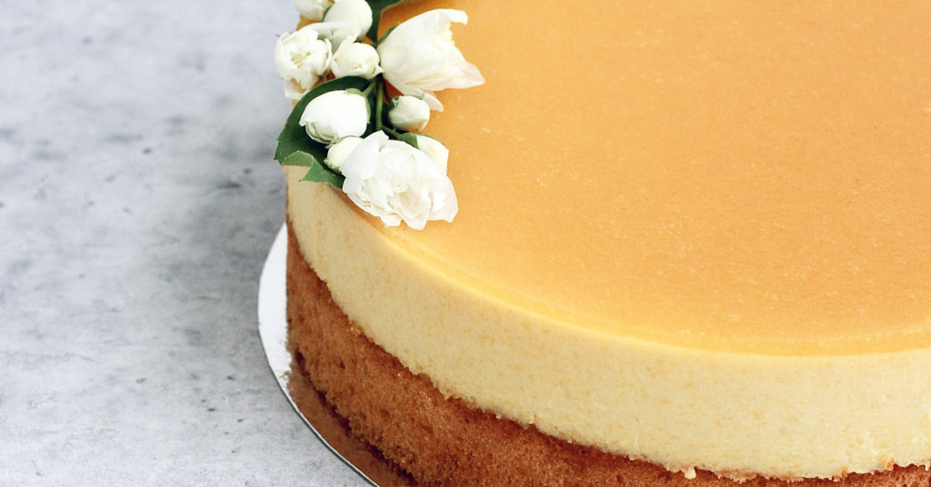 Tarta sin horno con naranja