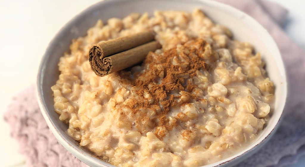 Arroz con leche y canela