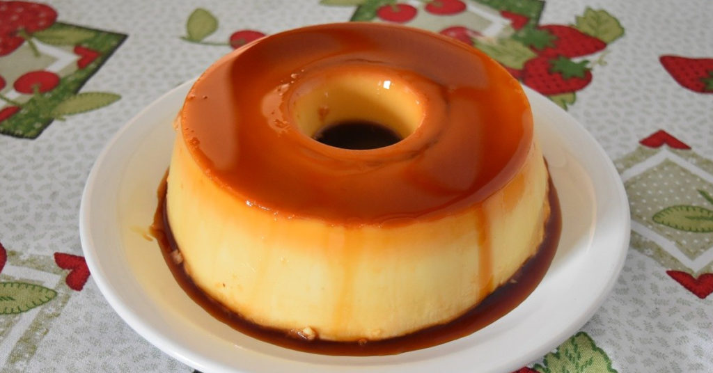 Flan de café y leche condensada