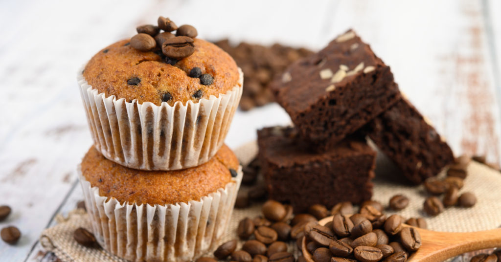 Muffins de banana y chocolate sin harina