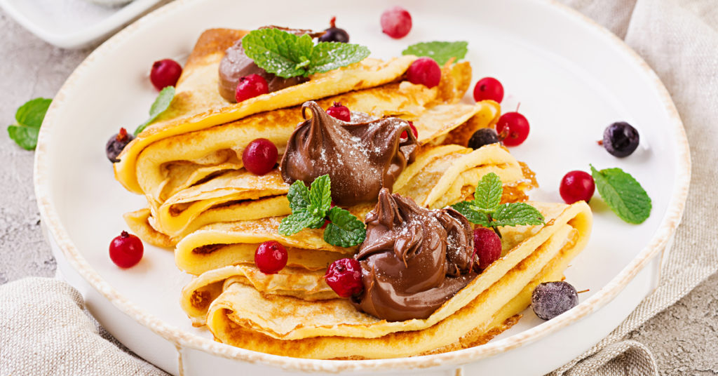 Receta de crepes con Nutella