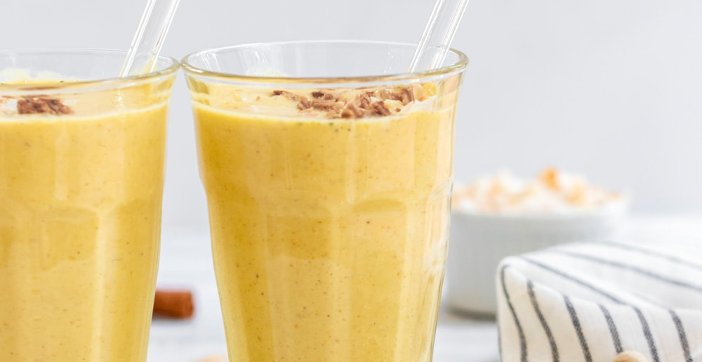 Licuado de banana y mango